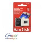کارت حافظه سندیسک sandisk همراه خشاب 16GB CLASS 10 85MbPS