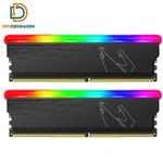 رم دسکتاپ DDR4 دو کاناله 3333 مگاهرتز CL19 گیگابایت مدل AORUS RGB ظرفیت 16 گیگابایت