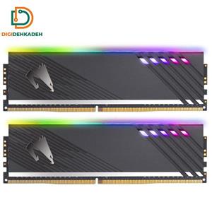 رم دسکتاپ DDR4 دو کاناله 3600 مگاهرتز CL18 گیگابایت مدل (AORUS RGB (With Demo Kit ظرفیت 16 گیگابایت