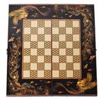 تخته نرد و شطرنج طرح سیمرغ کد kh41