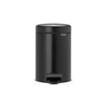 سطل پدالی 3 لیتر برابانتیا (Brabantia) مدل Matt Black 