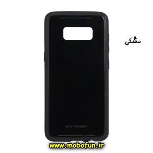 قاب گوشی Galaxy S8 Plus سامسونگ طرح پشت گلس سوپر اسلیم اورجینال مشکی 