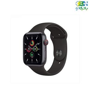 ساعت هوشمند اپل واچ سری 2021 SE مدل 40 میلی متری با بند مشکی و بدنه آلومینیومی خاکستری Apple Watch Series SE 2021 40mm Space Gray Aluminum Case with Black Sport Band