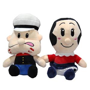 عروسک شخصیت ملوان زبل (poppey and elio)زوج ارتفاع ۲۵ سانتی متر