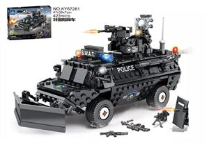 لگو ماشین پلیس مدل برند کازی KAZI کد KY67285