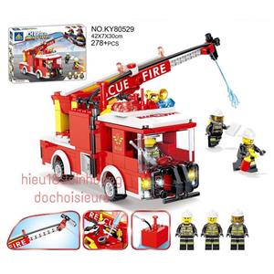 لگو ماشین آتش نشانی CITY FIRE برند KAZI کد KY80529