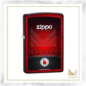 فندک زیپو کد 21063 CI404564 RED AND BLACK ZIPPO