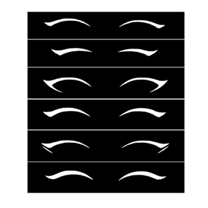 شابلون خط چشم مدل A02 بسته 6 عددی کد 1152