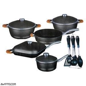 سرویس قابلمه 18 پارچه چدن سرامیک FUMA FU-761 18 PCS SET