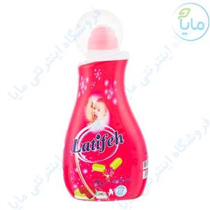 نرم کننده حوله و لباس صورتی لطیفه سری Easy Iron حجم 1 لیتر Latifeh Pink Fabric Softener 1L 