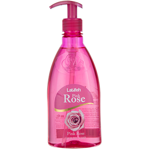 مایع دستشویی لطیفه با رایحه گل رز صورتی 400 گرم Latifeh Pink Rose Handwashing Liquid 400g