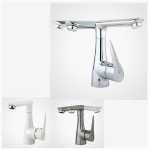 شیر روشویی ثابت اهرمی راسان مدل رابیت کروم Rassan Rabit Chrome Basin Faucets