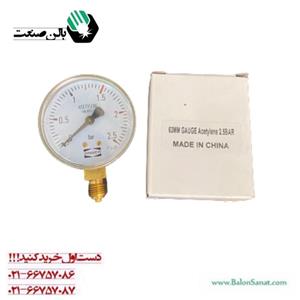 گیج فشار 2/5 بار زینسر استیلن