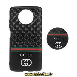 قاب گوشی Redmi Note 9T 5G شیائومی طرح ژله ای فانتزی برجسته گوچی GUCCI پاپ سوکت دار  