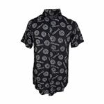 پیراهن هاوایی طرح versace مشکی 124150-22