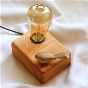 چراغ رومیزی چوبی