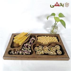 اردو خوری چوبی طرح مستطیل 4 خانه کد 1 