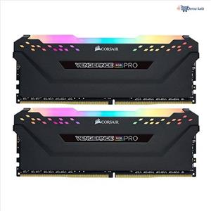 رم کامپیوتر 64 گیگابایت DDR4 3600 مگاهرتز Corsair مدل VENGEANCE RGB PRO CMW64GX4M2D3600C18 Ram 64GB Dual 