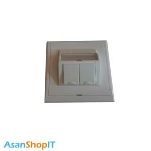 پریز شبکه روکار 2 پورت نگزنس Nexans 2 Port Surface Mount Box Network Socket