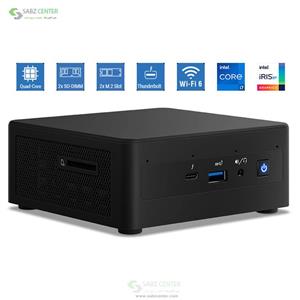کامپیوتر کوچک اینتل Intel NUC 11 NUC11PAH i7 -1165G7 4GB 120GBSSD Intel Iris Xe Graphics