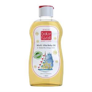 روغن بچه ویتامینه بیبی فرست سی گل حجم 200 میلی لیتر Seagull Baby First Multi Vita Baby Oil 200ml