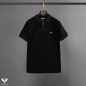تیشرت lacoste یقه دار زیپ دار ty115