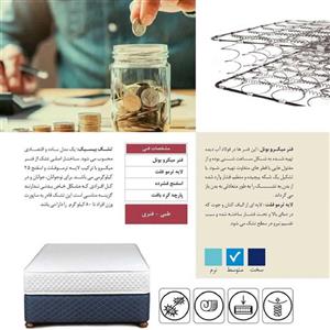 تشک طبی فنری 90*200*22 مدل Basic 