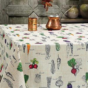 رومیزی سفره ای چاپی رزین تاژ 12 نفره مستطیل 140*320 طرح تربچه