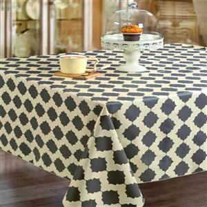 رومیزی سفره ای چاپی رزین تاژ 8 نفره مستطیل 140*250 طرح کندو