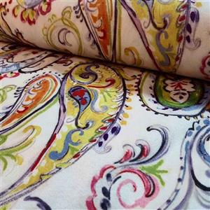 رومیزی سفره ای متری طرح بته جقه