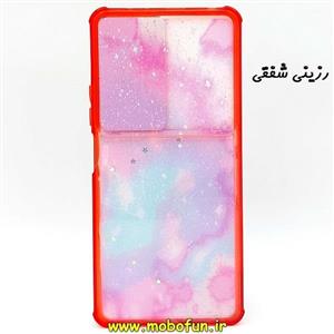 قاب گوشی Redmi Note 10 Pro - Redmi Note 10 Pro Max شیائومی طرح رزینی IMD ایربگ دار فانتزی محافظ لنز دار کشویی شفقی 