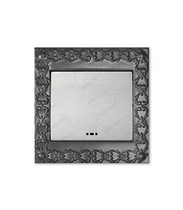 کلید و پریز آسیا الکتریک مدل الماس لوکس مشکی