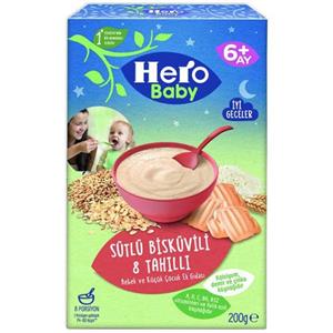 سرلاک کودک 6+ ماه طعم شیر بیسکوئیت هیرو بیبی hero baby