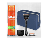 خود تراش و ژل اصلاح ژیلت آمریکا Gillette ProGlide Set 5-teilig