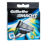 سری یدکی خود تراش ژیلت آمریکا Gillette Mach3 Systemklingen 8 Stk