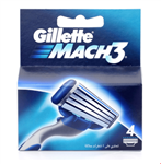 سری یدکی خود تراش ژیلت آمریکا  Gillette Mach3 Systemklingen 4 Stk