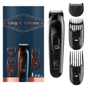 ماشین اصلاح ژیلت آمریکا Gillette King C. Gillette Barttrimmer mit 3 Kammaufsätzen