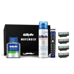 ست خود تراش افتر شیو  و زل اصلاح ژیلت آمریکا  Gillette MOVEMBER BOX VON GILLETTE: ALLES FÜR DEN PERFEKTEN BARTSTYLE