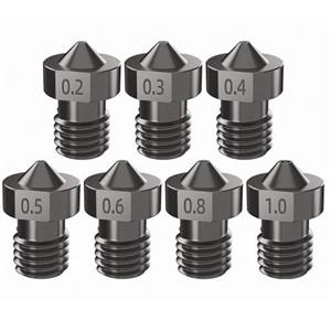 نازل هات اند E3D V5 V6 فولادی سخت 0.4mm برای فیلامنت 1.75mm