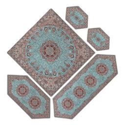ست 5 تکه رومیزی ترمه مدل نسترن کد SA5-5