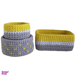 سبد قلاب بافی تریکو کد 223 مجموعه سه عددی