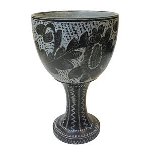 آجیل خوری سنگی مدل جام طرح گلسنگ