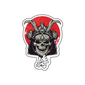 برچسب بدنه خودرو طرح اسکلت سامورایی کد E-112