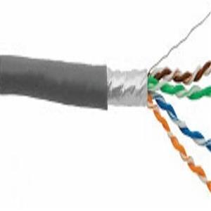 رول کابل شبکه Cat 6 فویل دار سایز 24AWG دی-لینک مدل NCB-C6SGRYR-305-24 طول 305 متر
