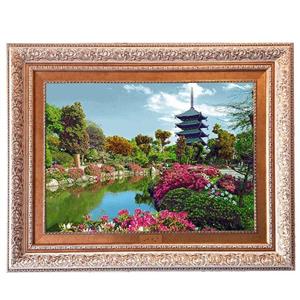تابلو فرش ماشینی نقش نگار رضوی طرح منظره کد 1856G