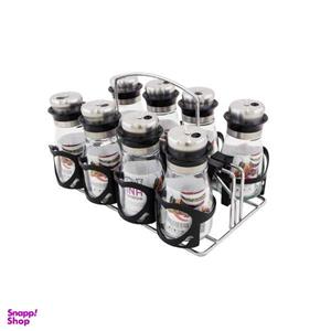 ست جای ادویه 9 پارچه مینا کد Re38