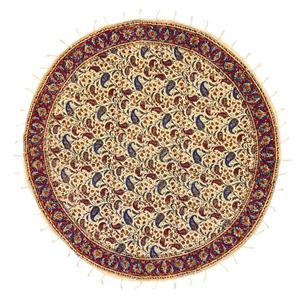 قلمکاری  رومیزی قلمکار عطریان طرح بته جقه کد G361 