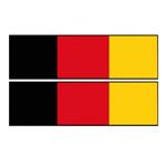 برچسب پارکابی خودرو فلوریزا طرح پرچم آلمان کد 013 بسته دو عددی