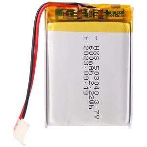 باتری لیتیوم-یون کد 503040 ظرفیت 600 میلی آمپر ساعت