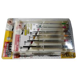 مجموعه 6 عددی پیچ گوشتی ساعتی سان فلگ مدل PR-810